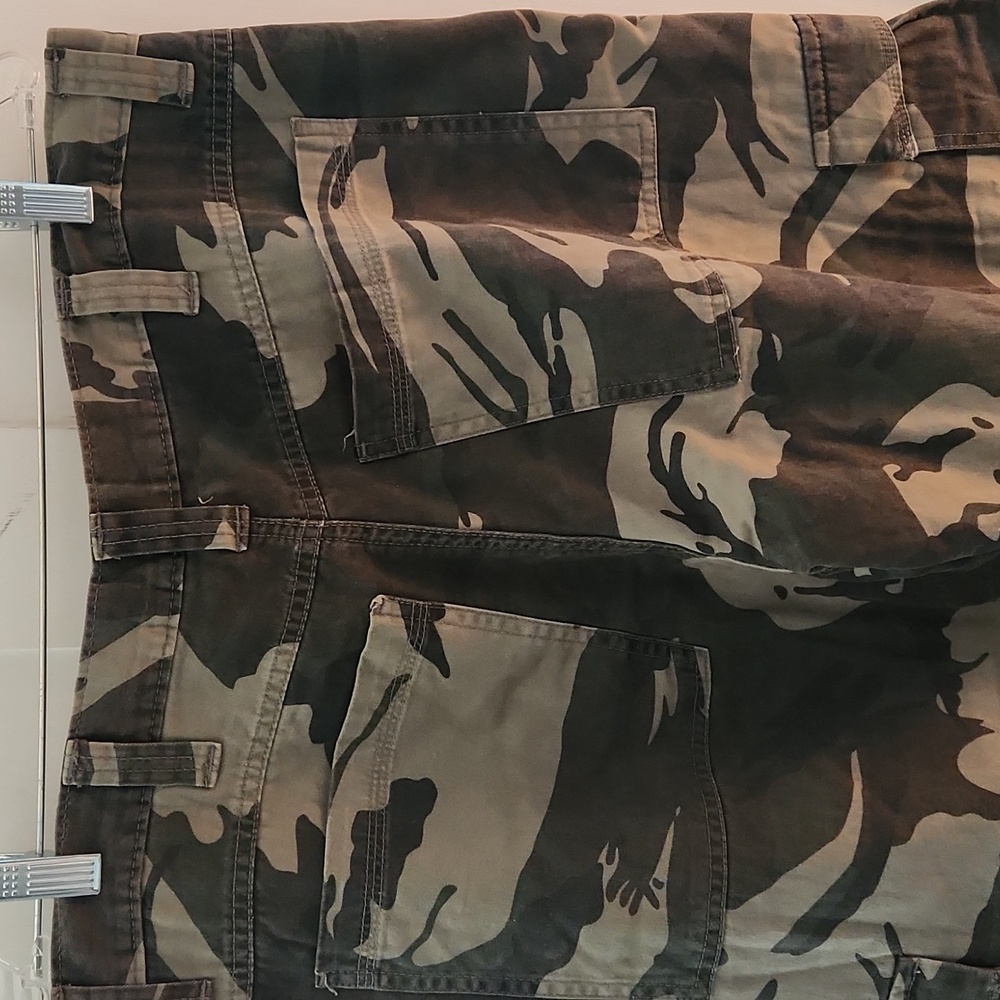 Wrangler Camo fleece lined cargo pants Mens 36 x 30 - Picture 5 of 10
